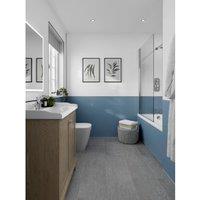 Multipanel Pure Hydrolock Tongue & Groove Misty Blue Shower Panel - 2700 x 1200 x 11mm