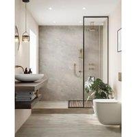 Multipanel Pure Unlipped Valmasino Marble Shower Panel - 2700 x 1200 x 11mm