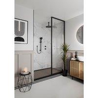 Multipanel Pure Unlipped White Grey Shower Panel - 2700 x 1200 x 11mm