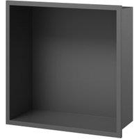 Concept Matt Black Shower Niche Kit - 320 x 320 x 120mm