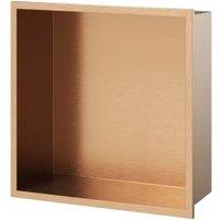 Concept Brushed Bronze Shower Niche Kit - 320 x 320 x 120mm