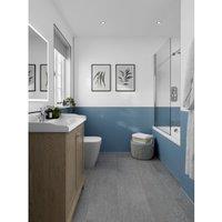 Multipanel Pure Hydrolock Tongue & Groove Misty Blue Shower Panel - 2400 x 598 x 11mm