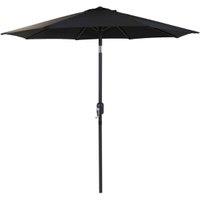 Charles Bentley 2m Market Garden Parasol - Black