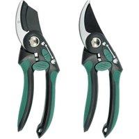 Bypass & Anvil Secateurs Set