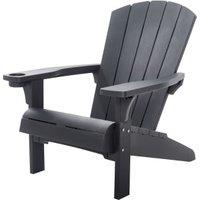 Keter Alpine Adirondack Garden Chair - Graphite Grey