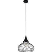Eglo Staverton Black Wired Single Pendant