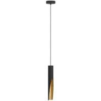 Eglo Barbotto Steel Modern Pendant - Black / Gold