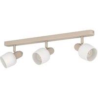 Eglo Corato Steel/Glass Adjustable 3-Light Spotlight - Sandy