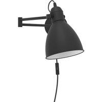 Eglo San Peri Adjustable Wall Light - Black