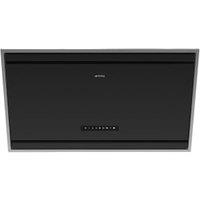 Smeg KV394MB 90cm Angled Chimney Auto-Vent 2.0 Hood - Matt Black