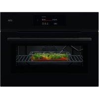 AEG 8000 NKK8N721B Compact Microwave/Multifunction Oven - Gloss Black