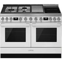 Smeg CPF120IGMPWH 120cm Portofino Dual Fuel Range Cooker - White