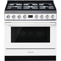 Smeg CPF9GPWH 90cm Portofino Dual Fuel Range Cooker - White