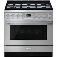 Smeg CPF9GPX 90cm Portofino Dual Fuel Range Cooker - Stainless Steel