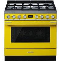Smeg CPF9GPYW 90cm Portofino Dual Fuel Range Cooker - Yellow