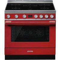 Smeg CPF9IPR 90cm Portofino Electric Range Cooker - Red