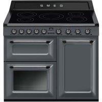 Smeg TR103IGR2 100cm Victoria Electric Range Cooker - Slate Grey