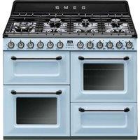 Smeg TR4110AZ 110cm Victoria Dual Fuel Range Cooker - Pastel Blue