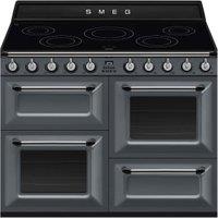 Smeg TR4110IGR2 110cm Victoria Electric Range Cooker - Slate Grey