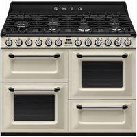 Smeg TR4110P1 110cm Victoria Dual Fuel Range Cooker - Cream