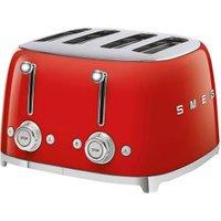 Smeg TSF03RDUK Four Slice Toaster - Red