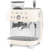 Smeg EGF03CRUK Espresso Coffee Machine with Grinder - Cream