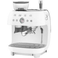 Smeg EGF03WHUK Espresso Coffee Machine with Grinder - White