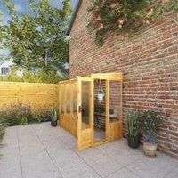 Mercia Woodsman Pent Lean-To Polycarbonate Greenhouse - 8 x 4ft