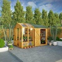 Mercia Woodsman Styrene Greenhouse/Shed Combi - 10 x 6ft