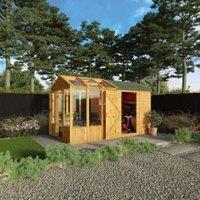 Mercia Woodsman Styrene Greenhouse/Shed Combi - 12 x 6ft