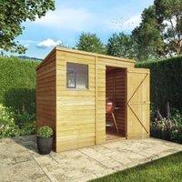 Mercia Overlap Pent Shed With Assembly - 7 x 5ft