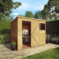 Mercia Overlap Pent Shed With Assembly - 8 x 6ft