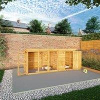 Mercia Berkshire Dog Kennel & Run - 10 x 4ft