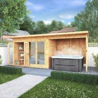 Mercia Maine Pent Summerhouse With Patio Area With Assembly - 18 x 6ft