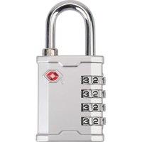 4-Digit Heavy Duty Metal TSA Travel Padlock