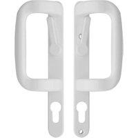 Long White Backplate Patio Handle