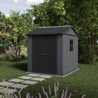 Keter Newton Plus Apex Outdoor Storage Shed Grey - 7 x 7.5ft