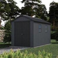 Keter Newton Plus Apex Outdoor Storage Shed Grey - 7.5 x 11ft