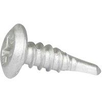 DuraPost Ruspert Silver Pan Self Drilling Screw - 4.8 x 16mm - Pack of 10