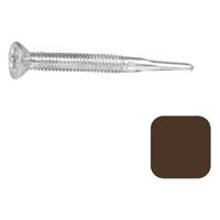 DuraPost VISTA Sepia Brown Self Drilling Screw - 4 x 28mm Pack of 16