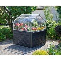 Palram Canopia Silver Plant Inn with Clear Glazing - 4 x 4ft