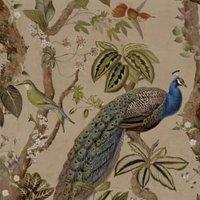 Holden Peacock Woods Taupe Wallpaper - 10m