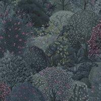 Holden Tree Tapestry Navy & Berry Wallpaper - 10m