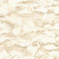 Holden Cloudscape Cream Wallpaper - 10m