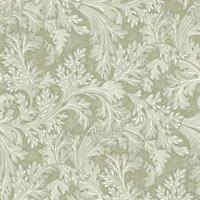 Holden Botanical Scroll Sage Wallpaper - 10m