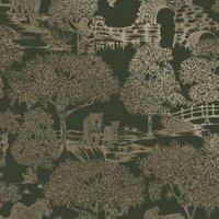 Holden Zoo Lake Green Wallpaper - 10m