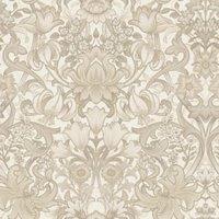 Holden Ornamental Floral Neutral Wallpaper - 10m