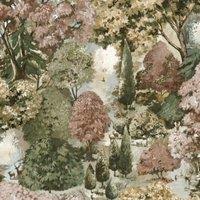 Holden Basildon Forest Rust & Green Wallpaper - 10m