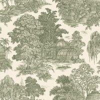 Holden Osterley Green Wallpaper - 10m