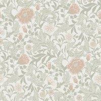 Holden Bilbury Sage & Coral Wallpaper - 10m